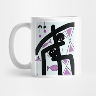 Kids in the Pink Stick Figure Mug